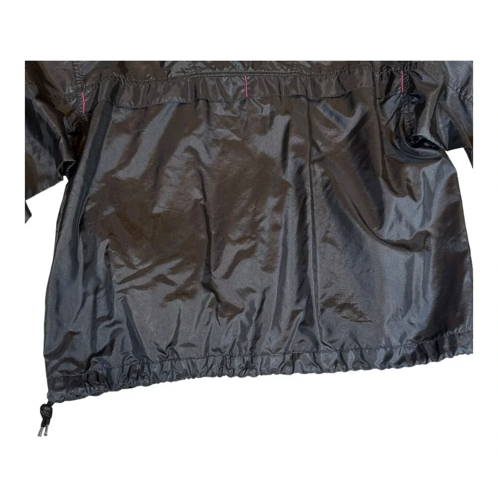 Vintage Esprit Sport Windbreaker‎ Jacket Black Nylon Mens Small 90s